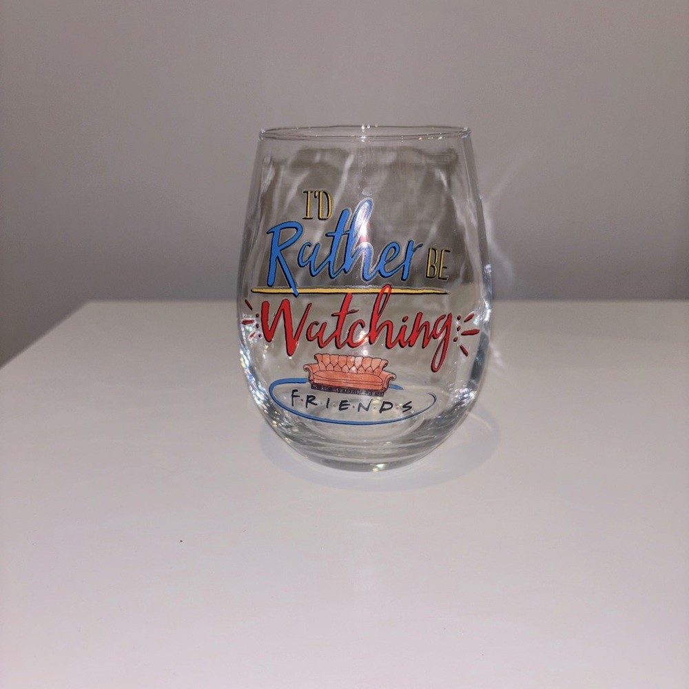 FRIENDS stemless wine glass